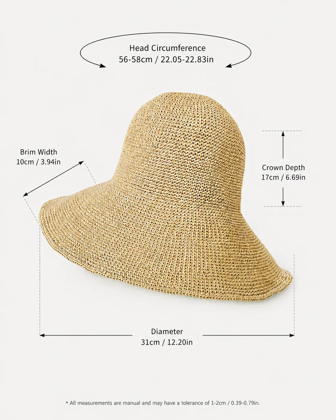 Magic Foldable Pocket Wide-Brim Straw Hat