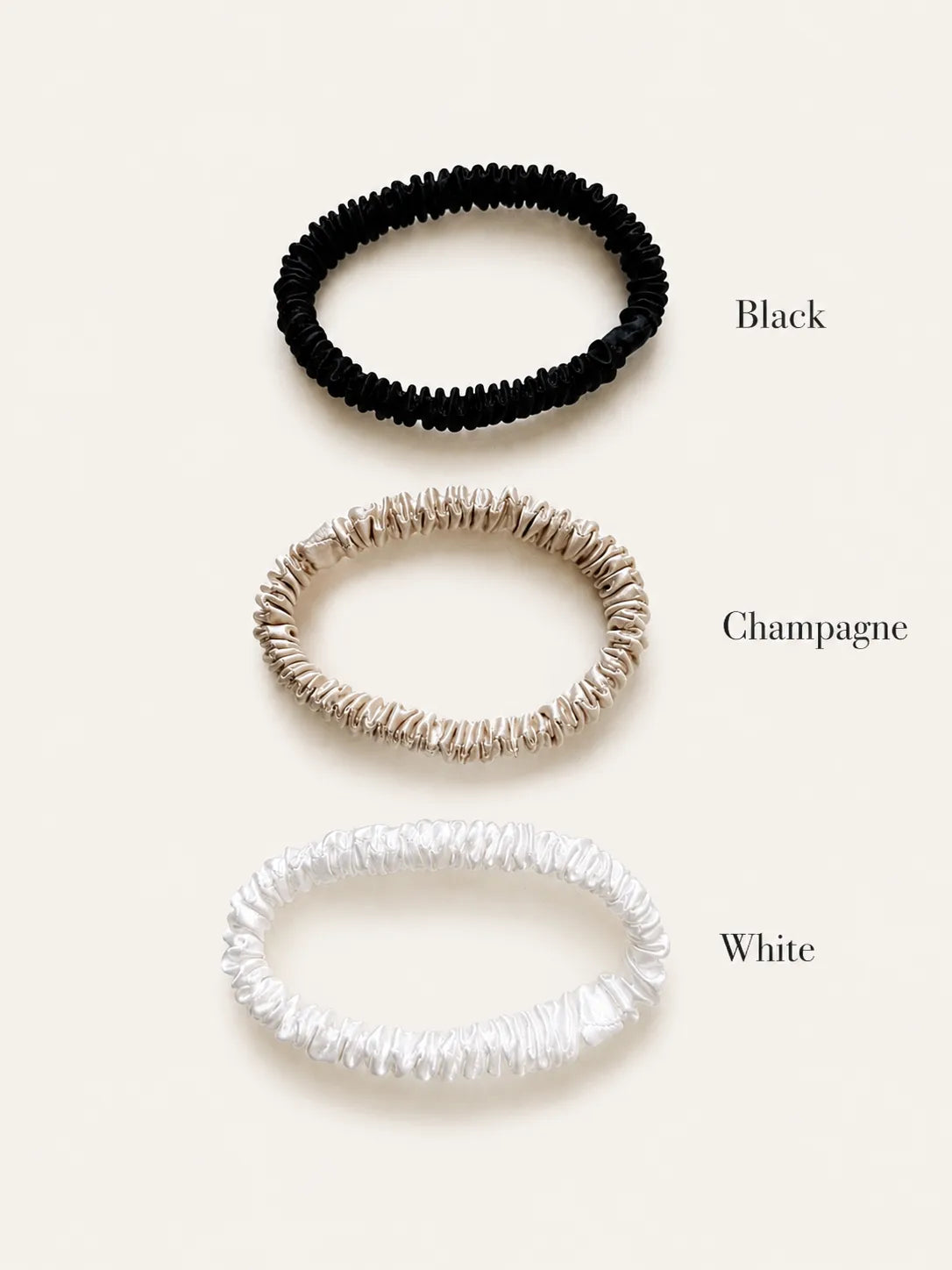 19 Momme Mulberry Silk Skinny Scrunchie
