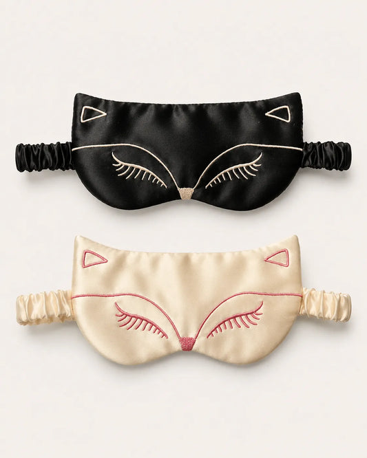 Little Fox Silk Sleep Mask-Silk Filled