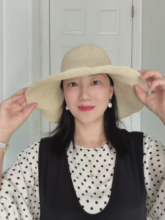 Magic Foldable Pocket Wide-Brim Straw Hat
