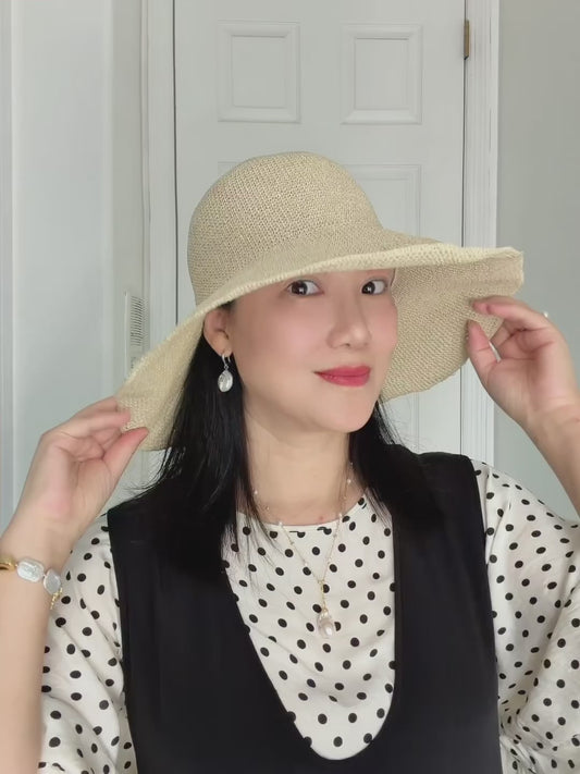 Magic Foldable Pocket Wide-Brim Straw Hat